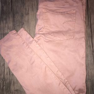 American Eagle Pale pink jeggings